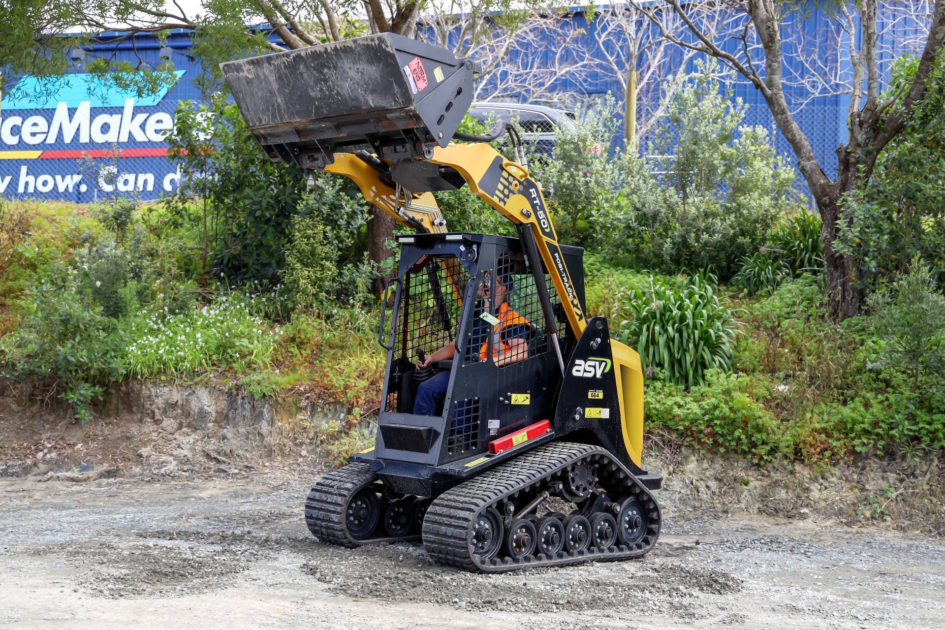 2.6T ASV RT50 Track Loader for hire from pronto hire Auckland